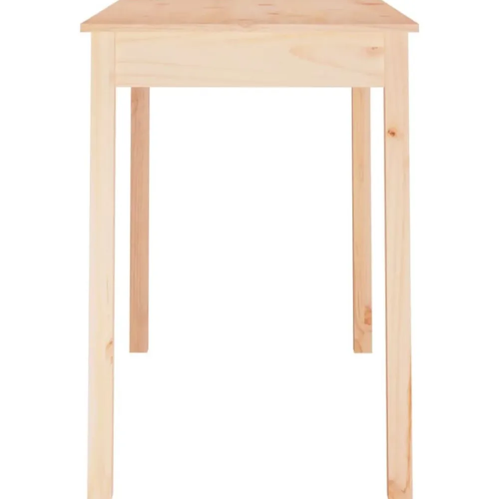 vidaXL Mesa de comedor madera maciza de pino 110x55x75 cm Natural Best