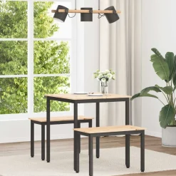 vidaXL Mesas-Mesa de Comedor 70 x 70 x 75 cm Madera de pino macizo