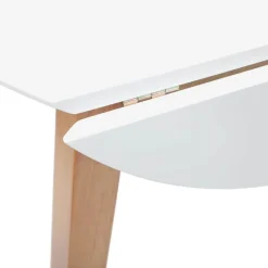 vidaXL Mesas-Mesa de comedor natural madera maciza roble caucho