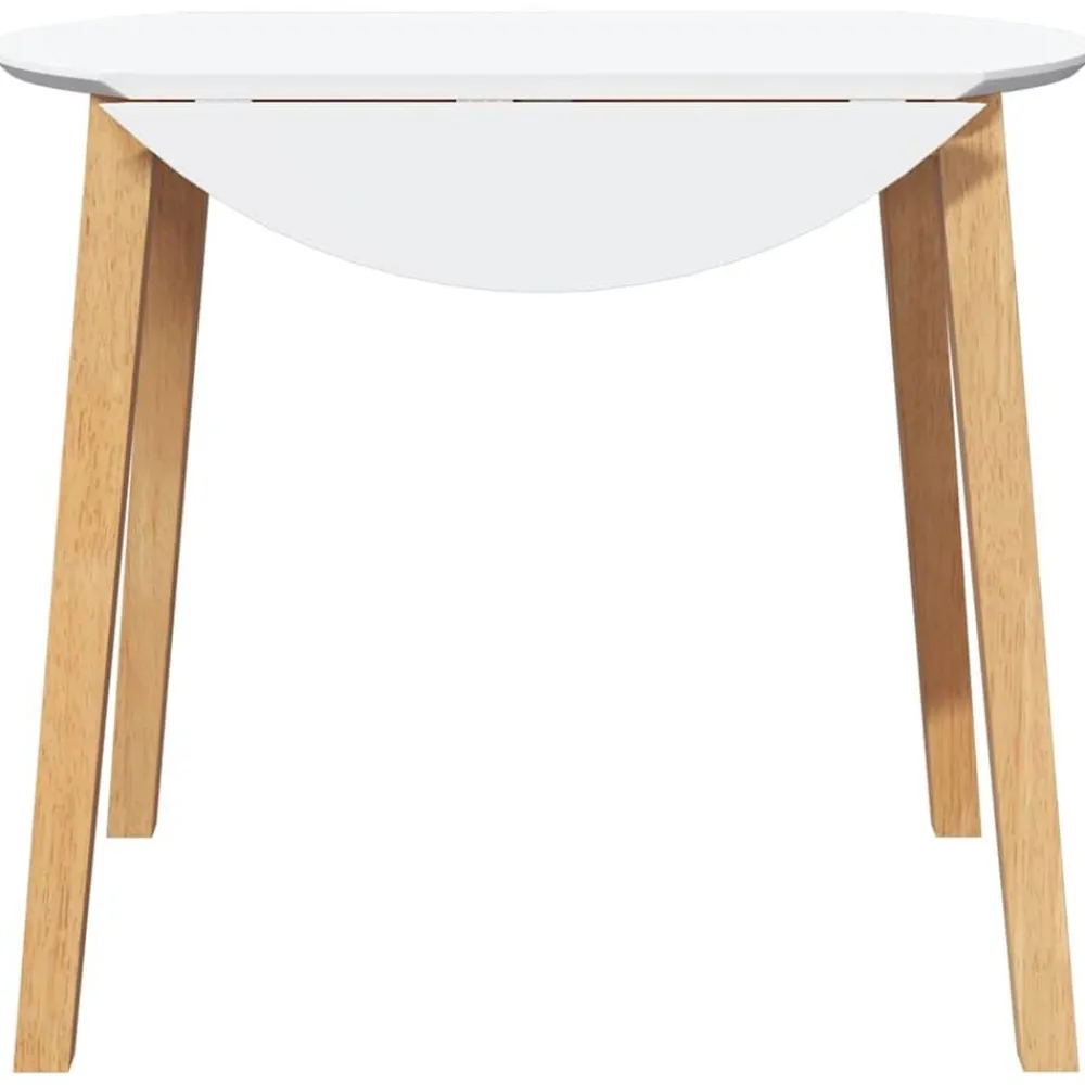 vidaXL Mesas-Mesa de comedor natural madera maciza roble caucho