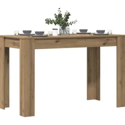 vidaXL Mesa de Comedor Roble Artesano 120x60x76cm madera reconstituida Roble artisan Clearance
