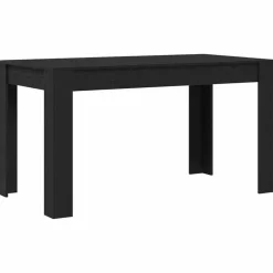 vidaXL Mesa de Comedor 140 x 74,5 x 76 cm Roble negro Discount
