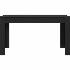vidaXL Mesa de Comedor 140 x 74,5 x 76 cm Roble negro Discount