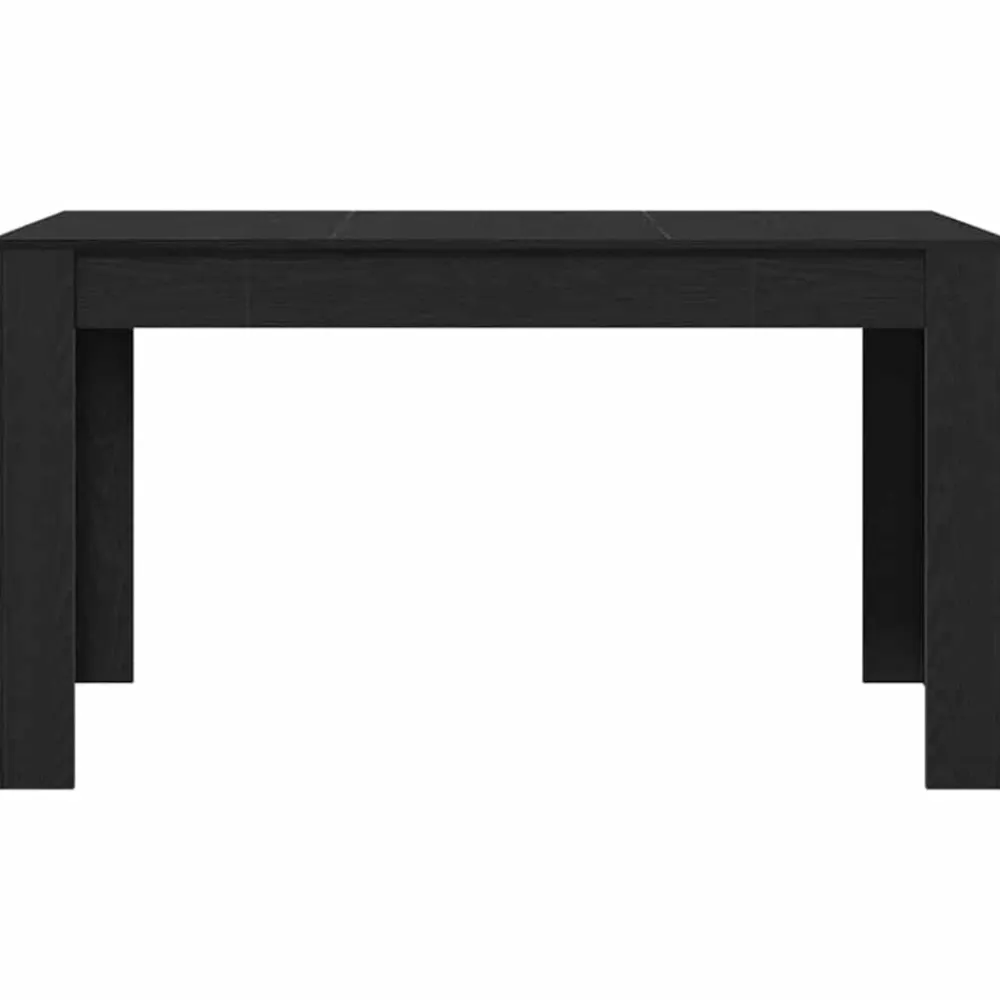 vidaXL Mesa de Comedor 140 x 74,5 x 76 cm Roble negro Discount