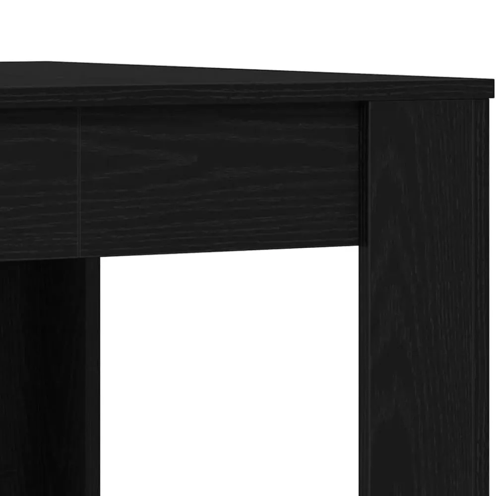vidaXL Mesa de Comedor 140 x 74,5 x 76 cm Roble negro Discount