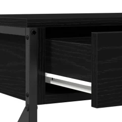 vidaXL Mesa de Consola con cajón 100 x 28 x 75 cm Roble negro Clearance