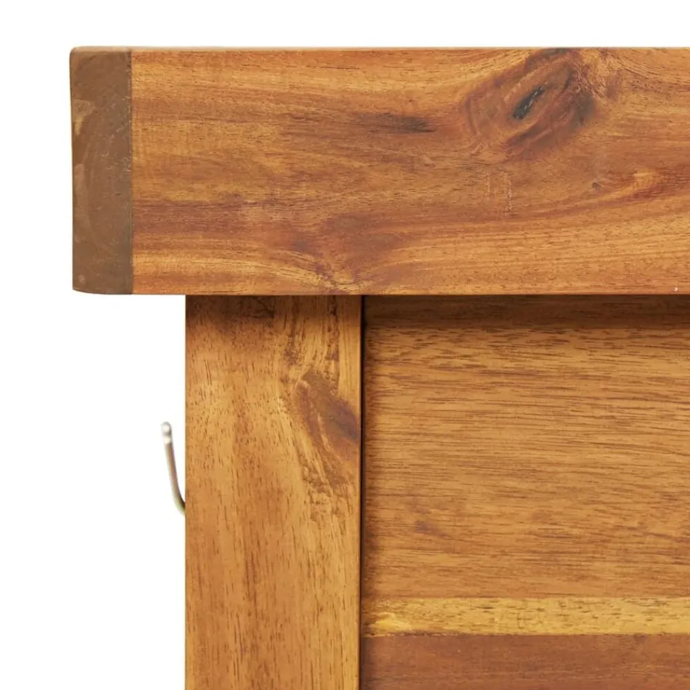 vidaXL Jardín-Mesa de cultivo de jardín madera maciza acacia tablero de zinc