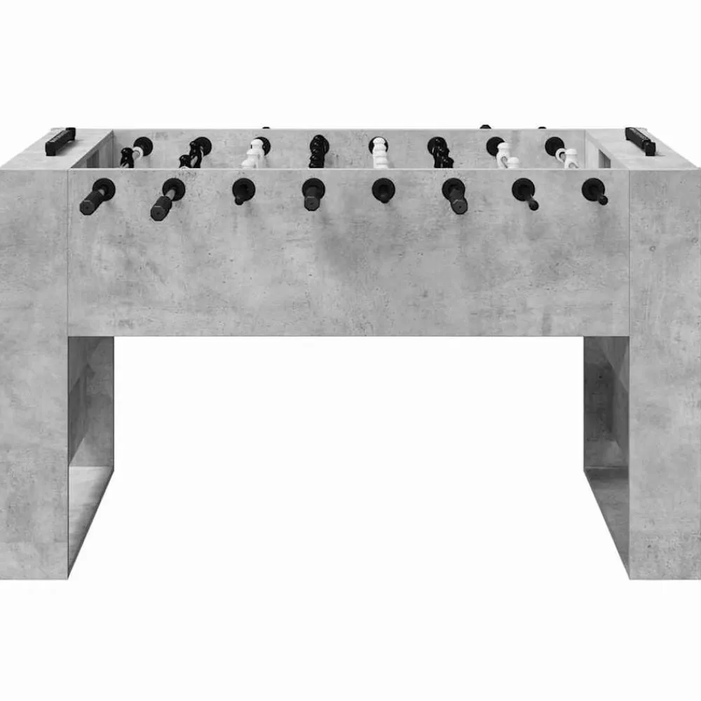 vidaXL Mesa de Futbolín Gris Concreto 146,5 x 74 x 85 cm Gris hormigón Discount