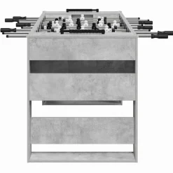 vidaXL Mesa de Futbolín Gris Concreto 146,5 x 74 x 85 cm Gris hormigón Discount