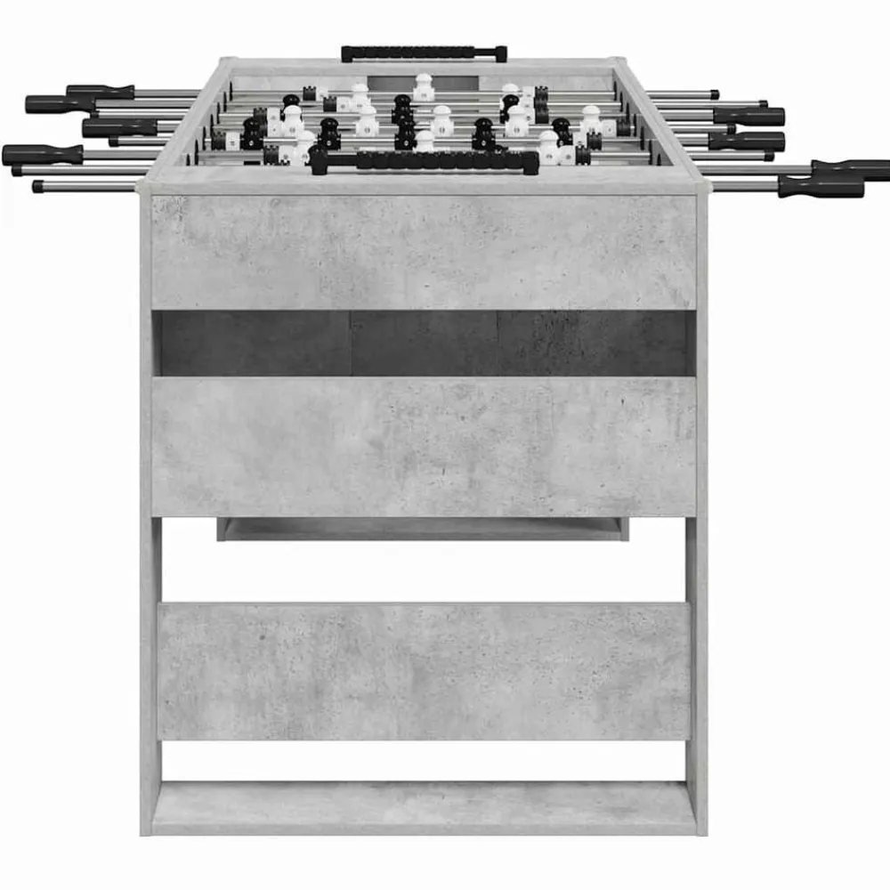 vidaXL Mesa de Futbolín Gris Concreto 146,5 x 74 x 85 cm Gris hormigón Discount