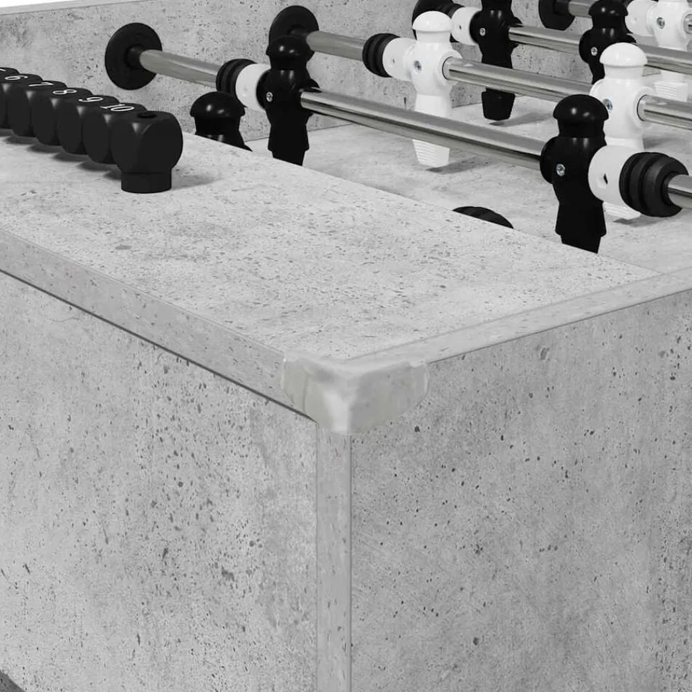 vidaXL Mesa de Futbolín Gris Concreto 146,5 x 74 x 85 cm Gris hormigón Discount
