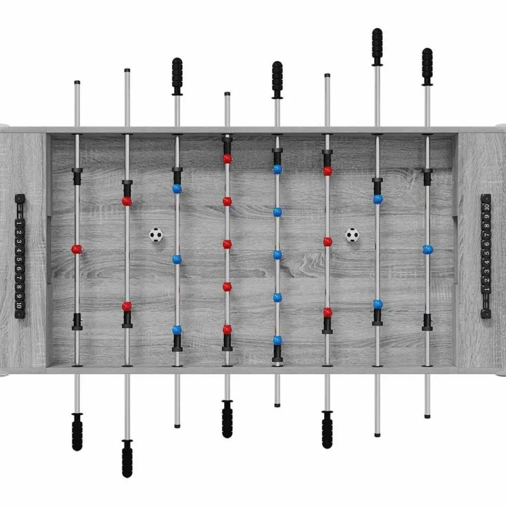 vidaXL Juegos De Interior-Mesa de Futbolín 125 x 60,5 x 80 cm
