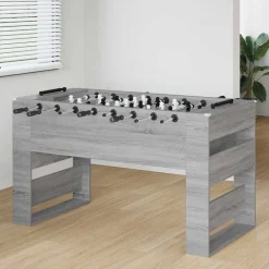 vidaXL Mesa de Futbolín 146,5 x 74 x 85 cm Gris sonoma Sale