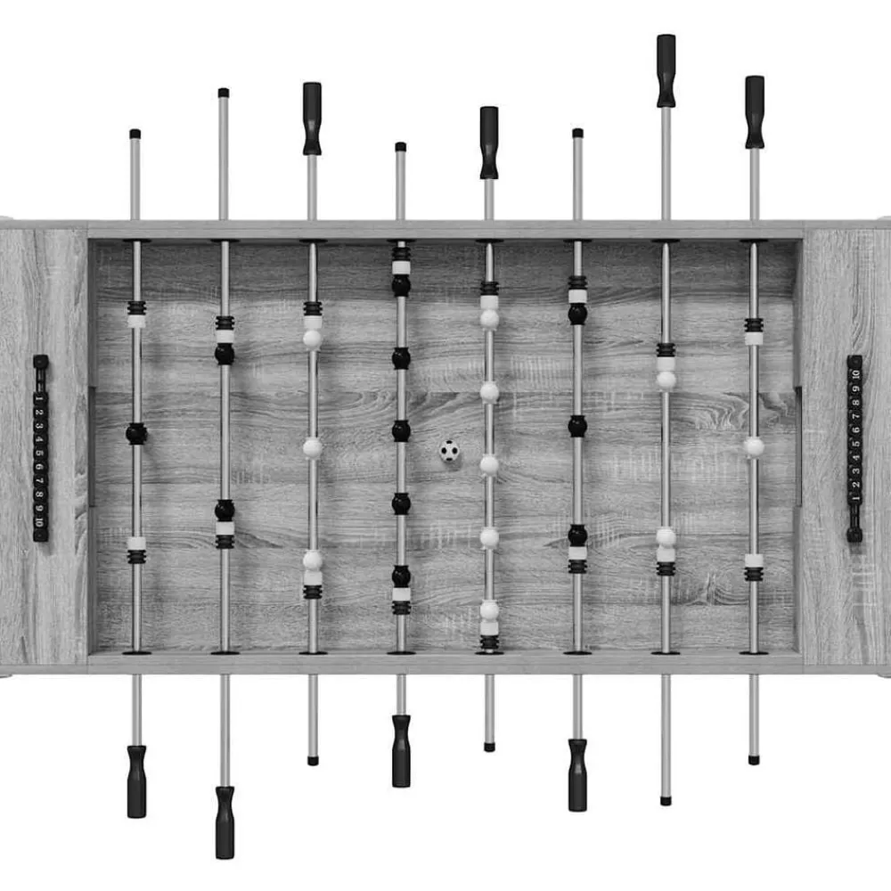 vidaXL Mesa de Futbolín 146,5 x 74 x 85 cm Gris sonoma Sale