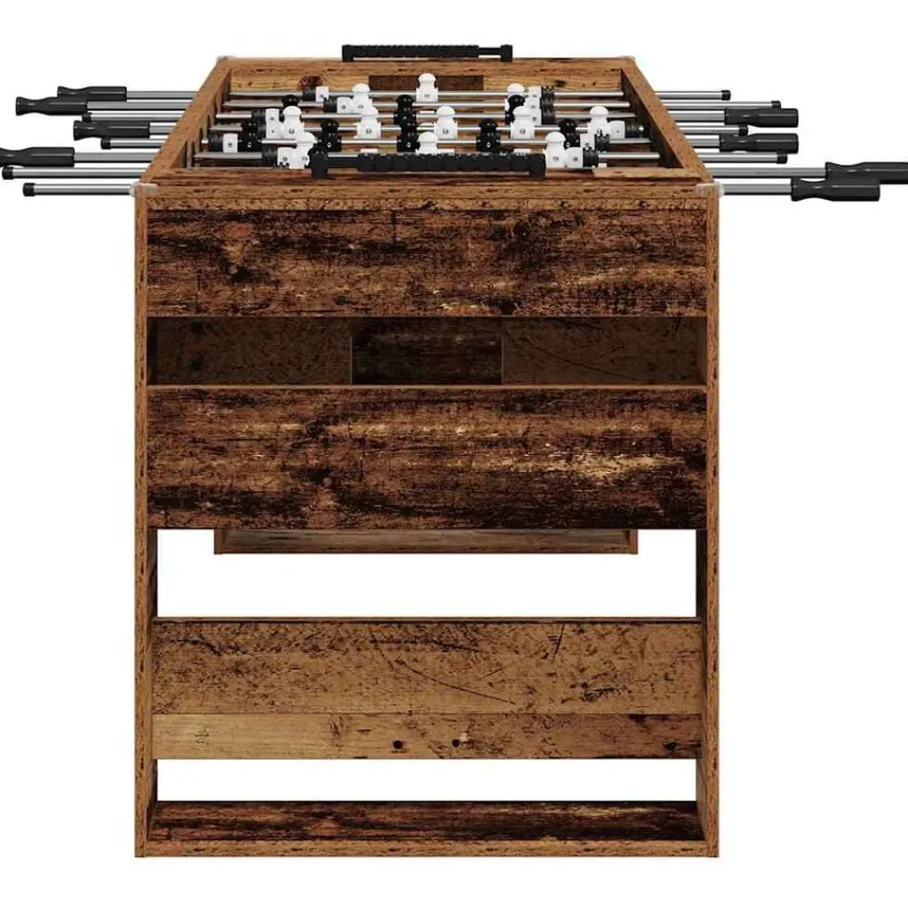 vidaXL Juegos De Interior-Mesa de Futbolín Madera vieja 146,5 x 74 x 85 cm