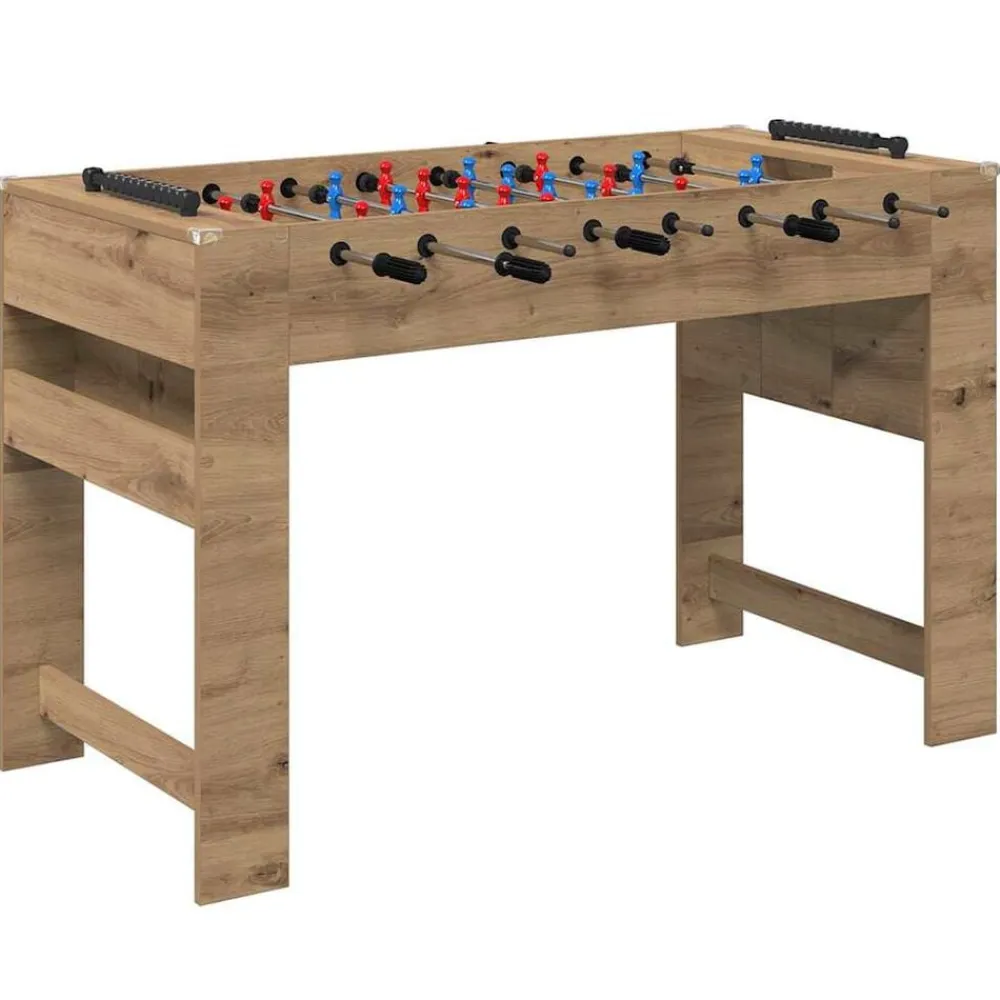 vidaXL Mesa de Futbolín 125 x 60,5 x 80 cm Roble artesanal Discount