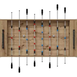 vidaXL Mesa de Futbolín 125 x 60,5 x 80 cm Roble artesanal Discount