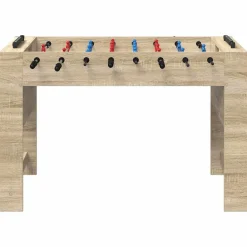 vidaXL Juegos De Interior-Mesa de Futbolín Roble Sonoma 125 x 60,5 x 80 cm