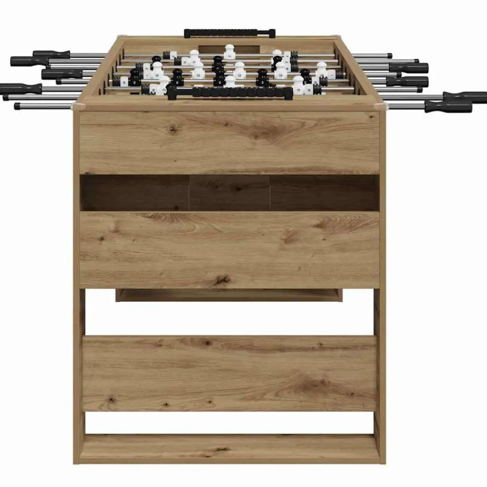 vidaXL Mesa de Futbolín Roble Artesanal 146,5 x 74 x 85 cm Roble artisan Outlet