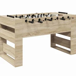 vidaXL Mesa de Futbolín 146,5 x 74 x 85 cm Roble Sonoma