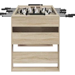 vidaXL Mesa de Futbolín 146,5 x 74 x 85 cm Roble Sonoma