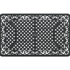 vidaXL Mesa de jardín aluminio fundido 150x90x72 cm Negro Discount