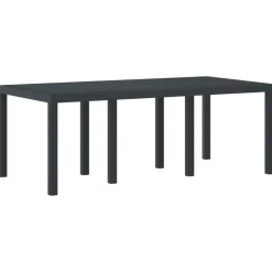 vidaXL Muebles De Jardín-Mesa de Jardín 200 x 100 x 73 cm ratán sintético