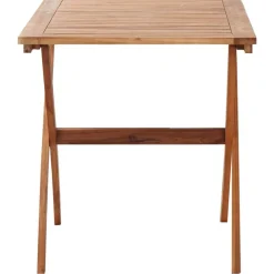 vidaXL Muebles De Jardín-Mesa de jardín de madera maciza de acacia 110x67x74 cm
