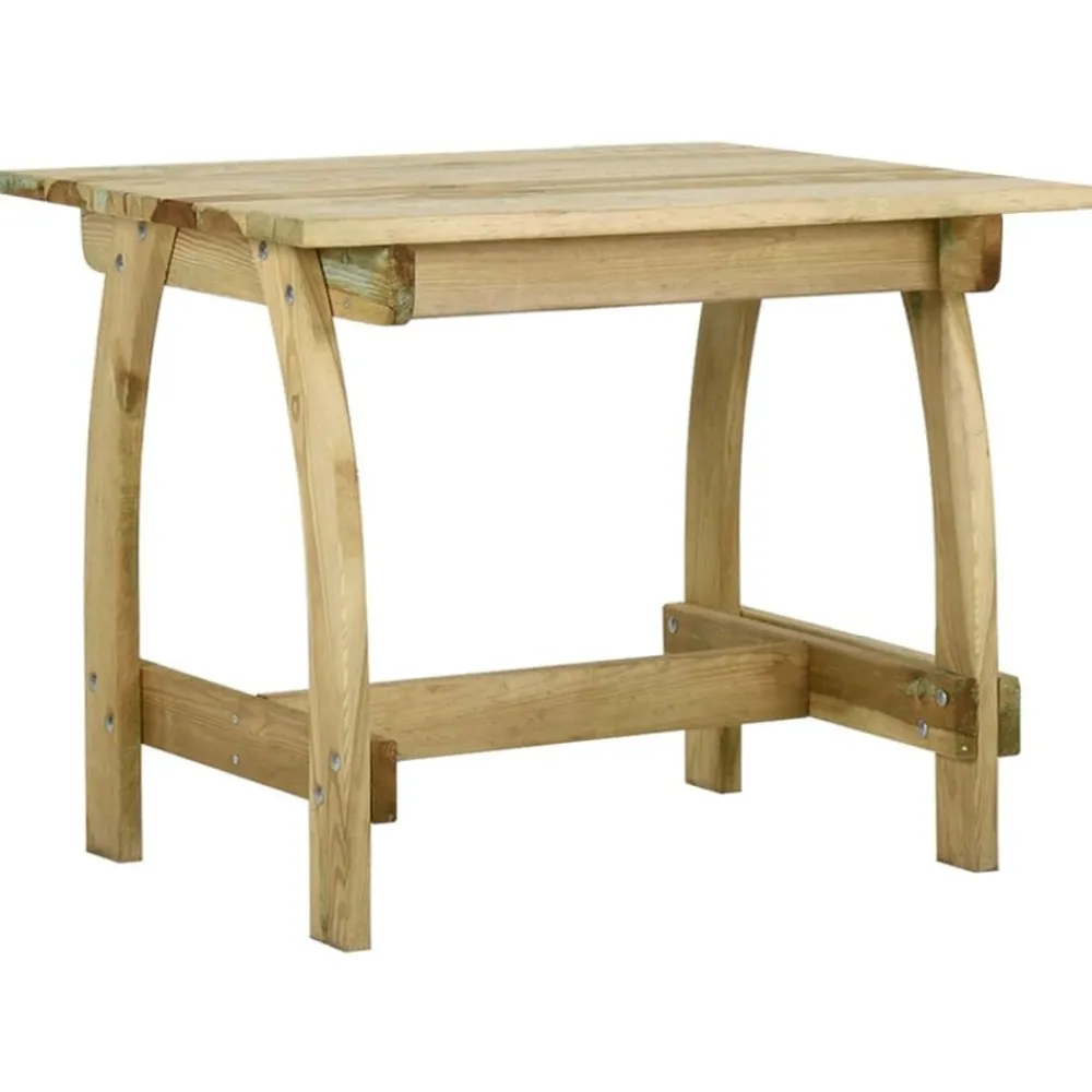 vidaXL Mesa de jardín de madera de pino impregnada 110x74x75 cm Sale