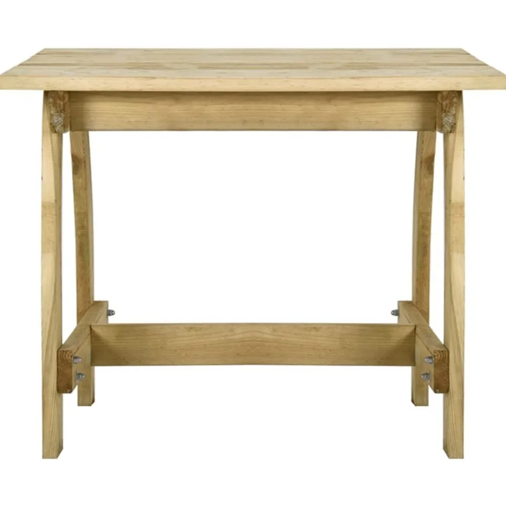 vidaXL Mesa de jardín de madera de pino impregnada 110x74x75 cm Sale