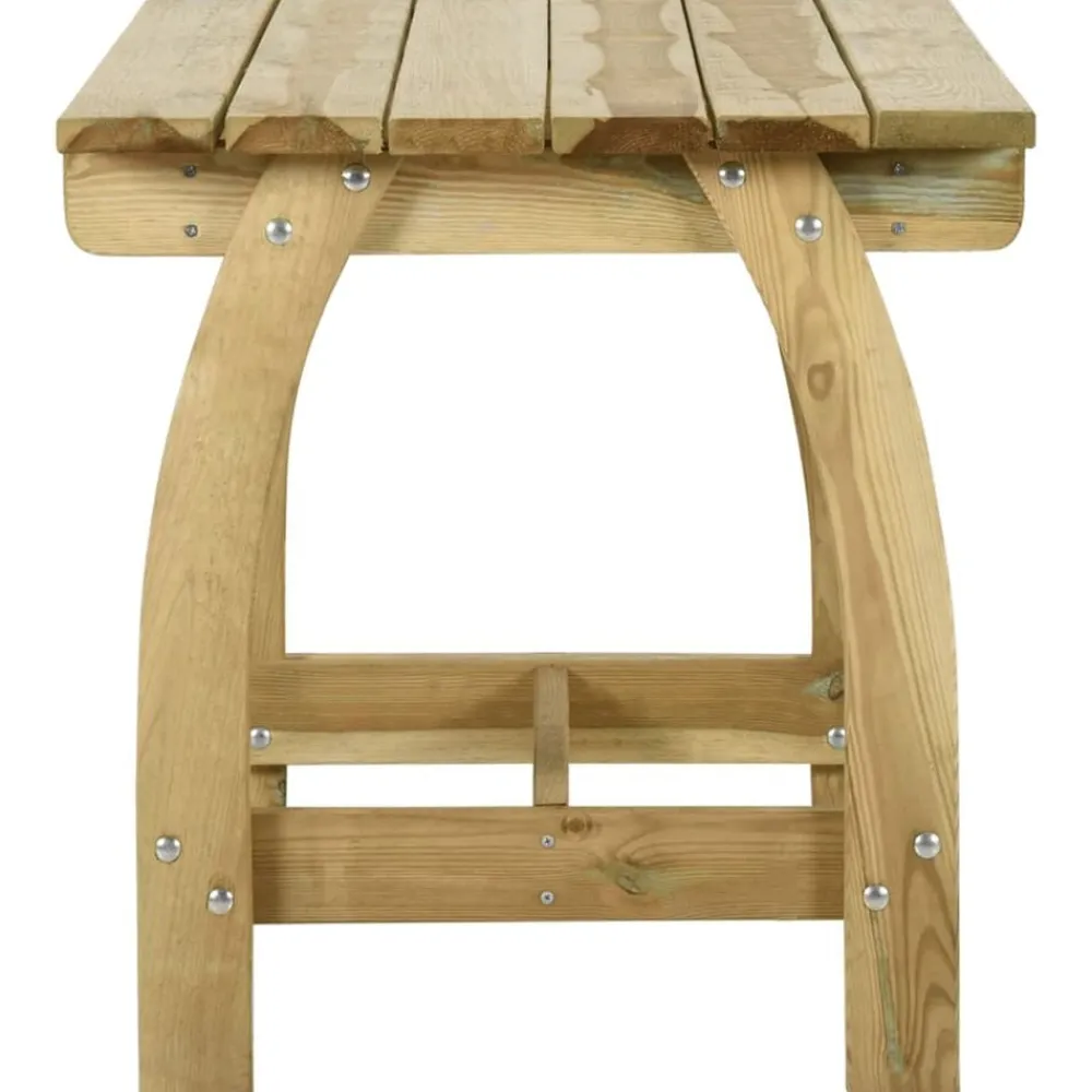 vidaXL Mesa de jardín de madera de pino impregnada 110x74x75 cm Sale