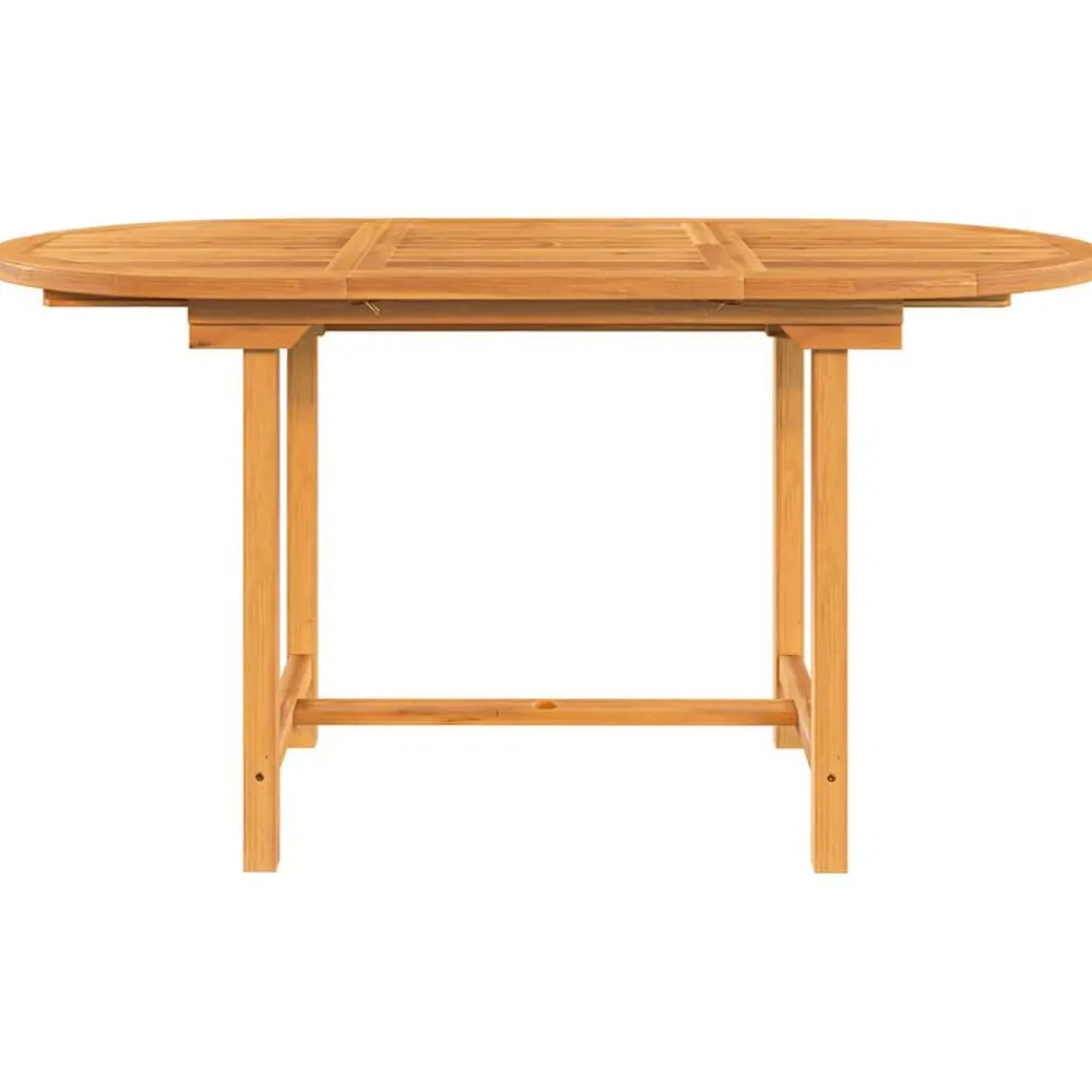vidaXL Mesa de jardín extensible madera maciza teca 110-160x80x75 cm Sale