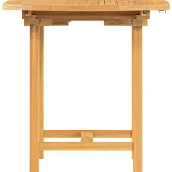 vidaXL Mesa de jardín extensible madera maciza teca 110-160x80x75 cm Sale