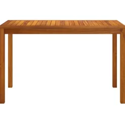vidaXL Muebles De Jardín-Mesa de jardín madera maciza de acacia 110x55x67 cm