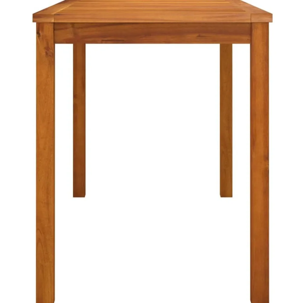 vidaXL Muebles De Jardín-Mesa de jardín madera maciza de acacia 110x55x67 cm