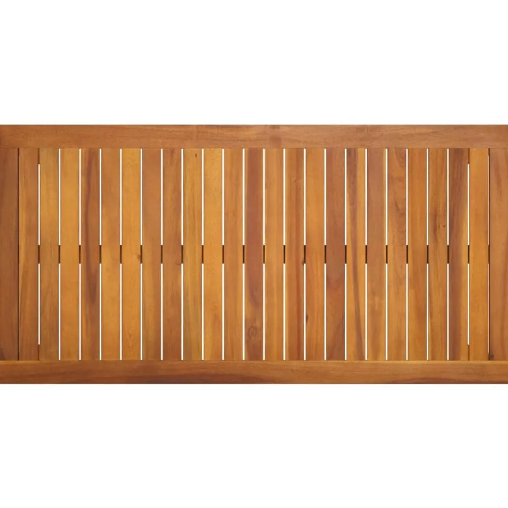 vidaXL Muebles De Jardín-Mesa de jardín madera maciza de acacia 110x55x67 cm