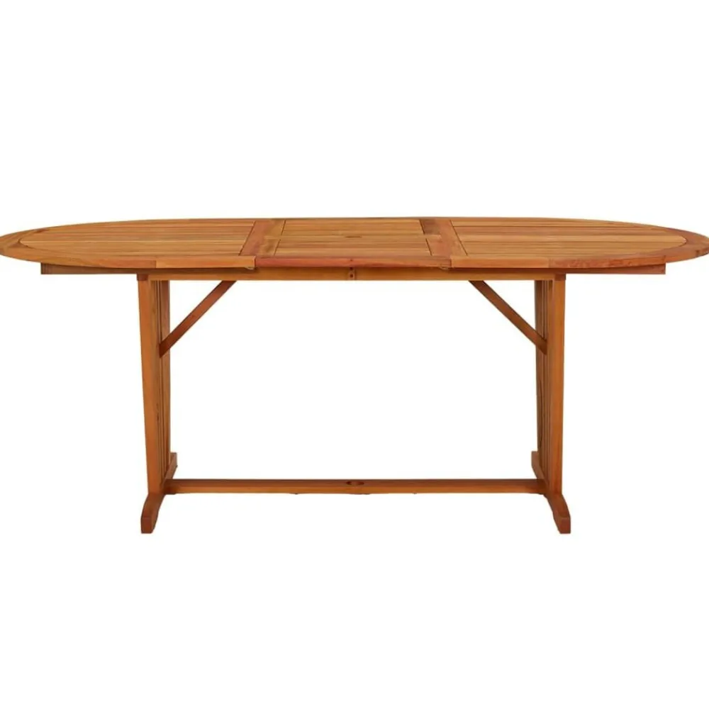 vidaXL Mesa de jardín madera maciza de eucalipto 200x100x75 cm Hot