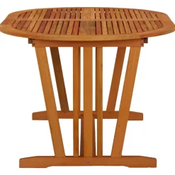 vidaXL Mesa de jardín madera maciza de eucalipto 200x100x75 cm Hot