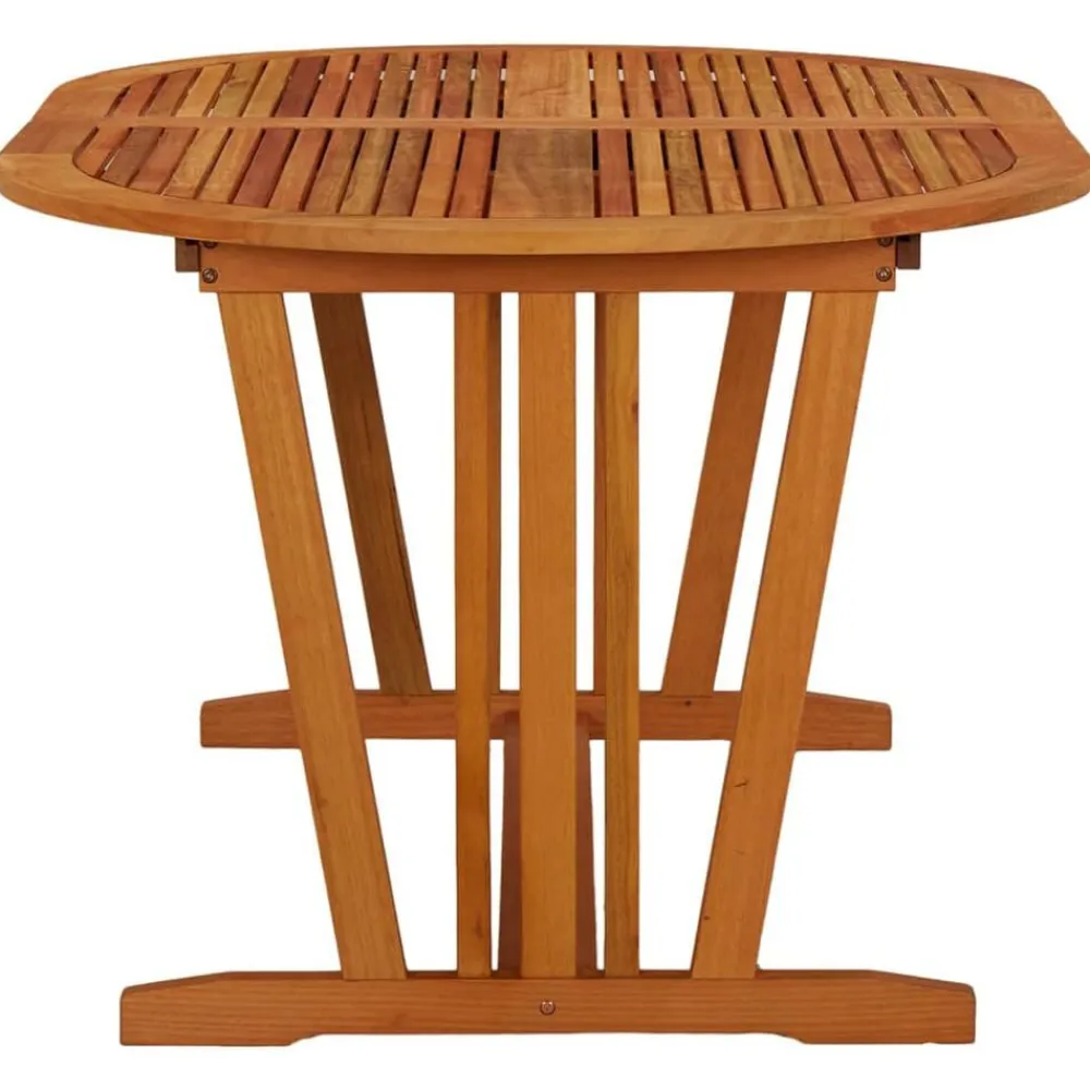 vidaXL Mesa de jardín madera maciza de eucalipto 200x100x75 cm Hot