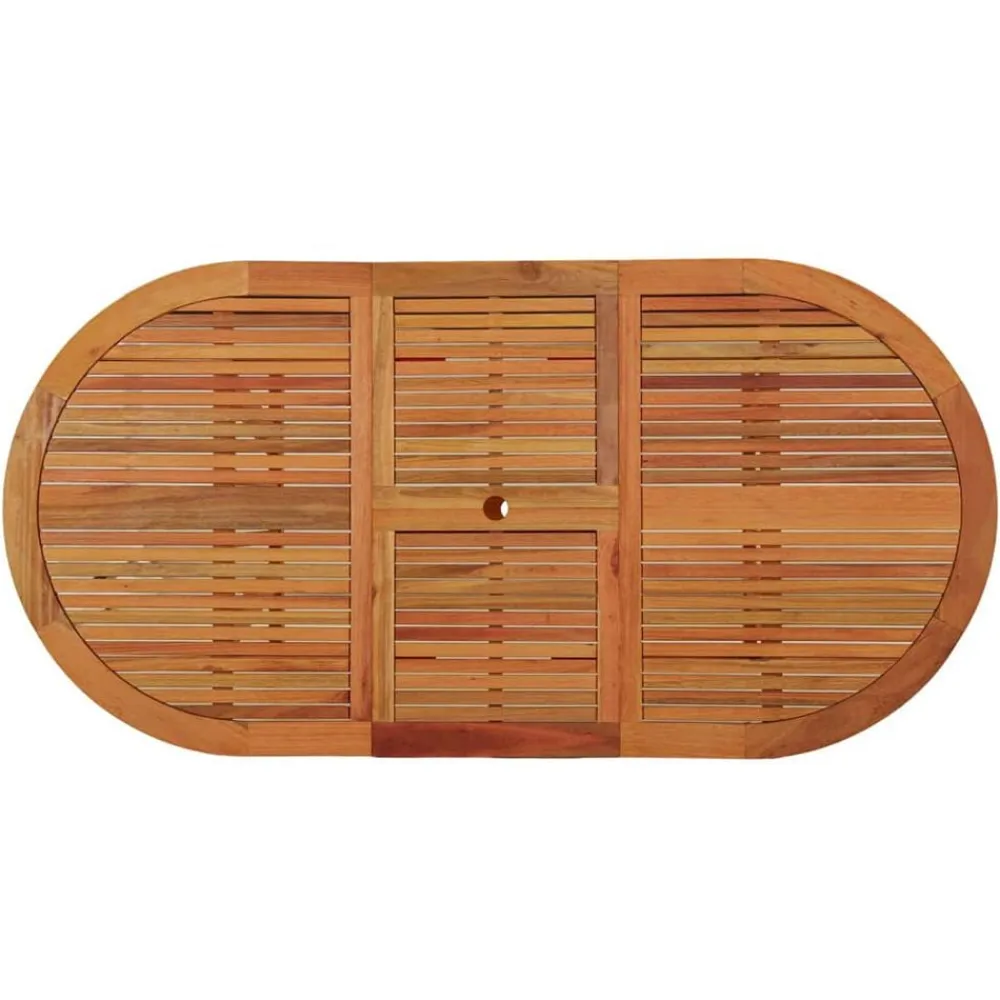 vidaXL Mesa de jardín madera maciza de eucalipto 200x100x75 cm Hot