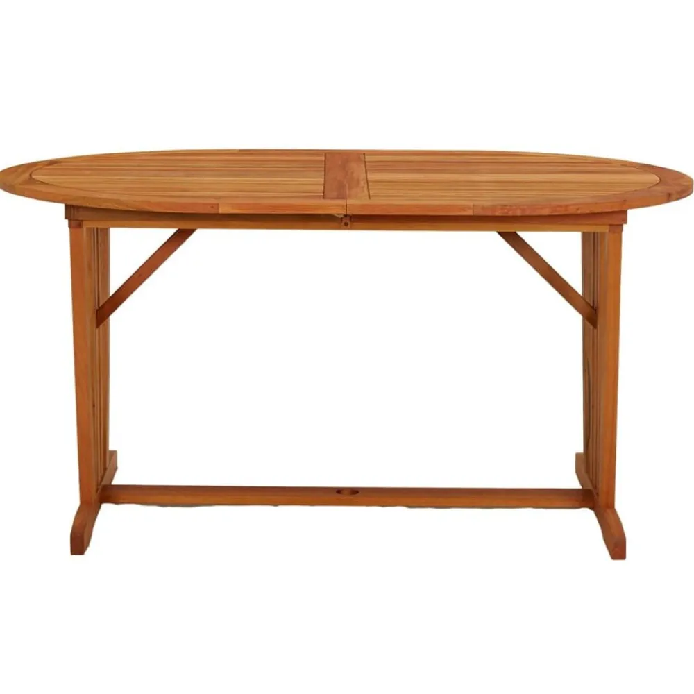 vidaXL Mesa de jardín madera maciza de eucalipto 200x100x75 cm Hot