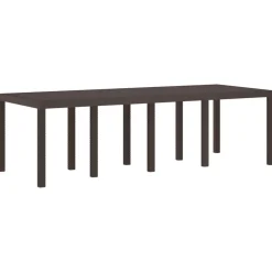 vidaXL Mesa de Jardín Marrón 250 x 100 x 73 cm ratán sintético Marrón Best