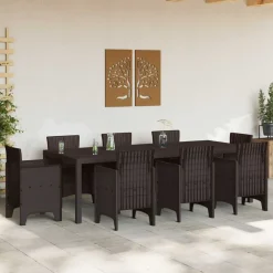 vidaXL Mesa de Jardín Marrón 250 x 100 x 73 cm ratán sintético Marrón Best