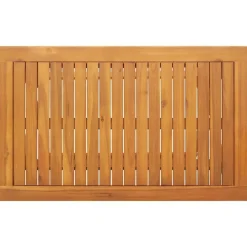 vidaXL Mesa de Jardín Marrón 90 x 55 x 75 cm Madera de Acacia Sólida Clearance