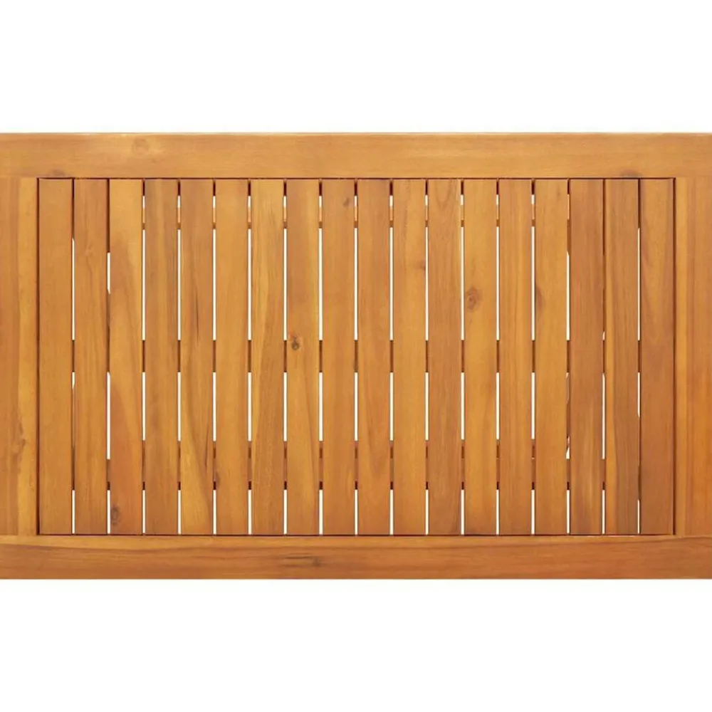 vidaXL Mesa de Jardín Marrón 90 x 55 x 75 cm Madera de Acacia Sólida Clearance