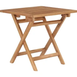 vidaXL Muebles De Jardín-Mesa de jardín plegable madera maciza de teca 45x45x45 cm