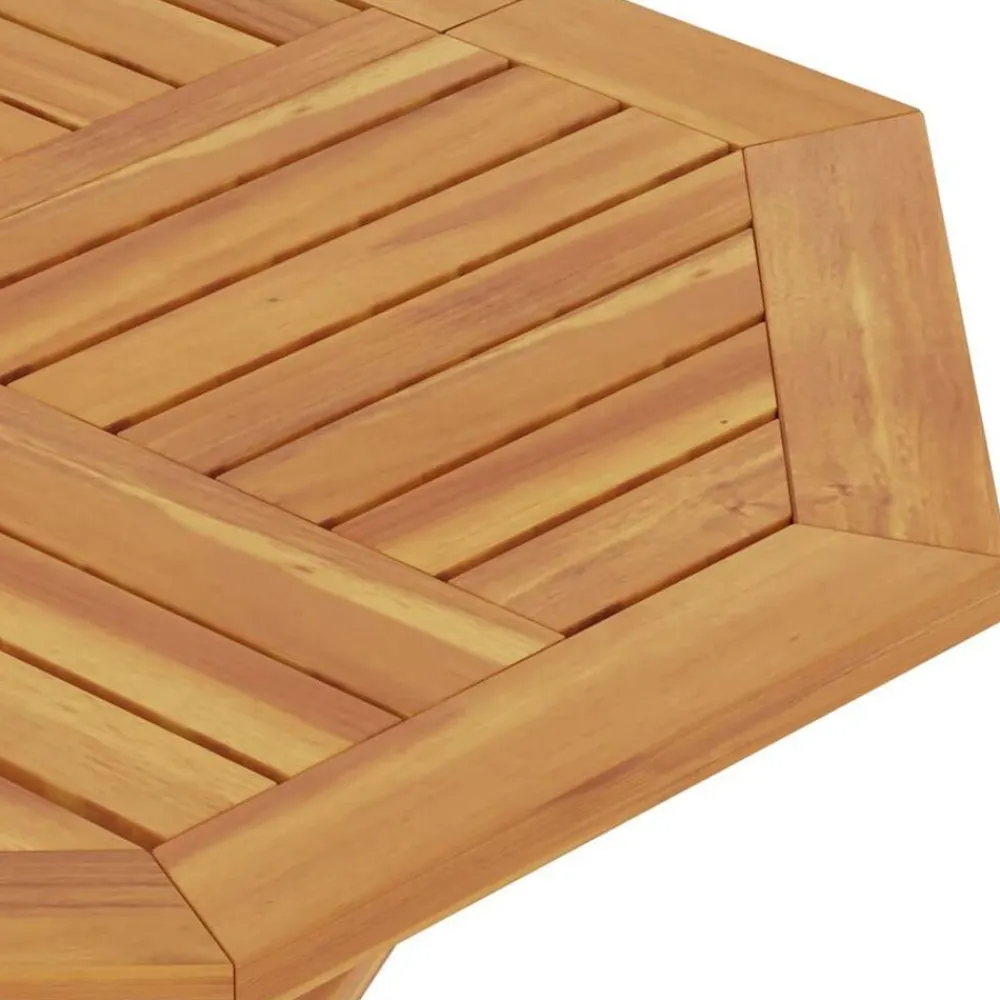 vidaXL Muebles De Jardín-Mesa de jardín plegable madera de teca maciza 85x85x76 cm