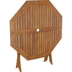 vidaXL Mesa de jardín plegable madera maciza de acacia 90x75 cm Clearance