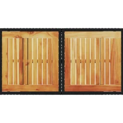 vidaXL Muebles De Jardín-Mesa de jardín ratán PE y madera de acacia 100x55x73 cm