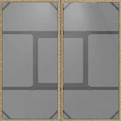vidaXL Muebles De Jardín-Mesa de jardín superficie de vidrio ratán PE 80x80x75 cm